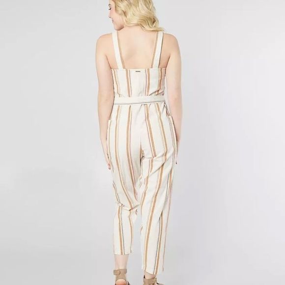 Billabong Light The Night Striped Jumpsuit Small - Picture 5 of 7